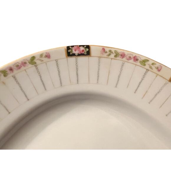 Noritake Nippon Set of 2 Platters-14'' & 11''-Antique Hand Painted-Serving-China - Picture 5 of 10